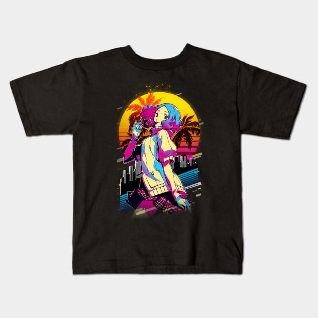 Ryuji's Thunderous Spirit Personas 5 Tees for Lightning Enthusiasts Kids T-Shirt by Infinity Painting